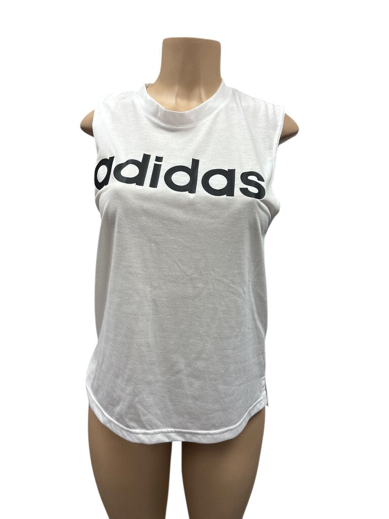 Adidas White Sleeveless Top (Small)