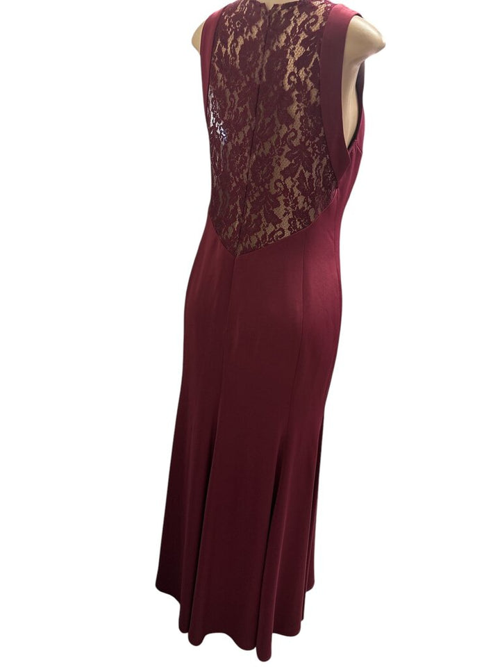 Watters&watters burgundy formal gown