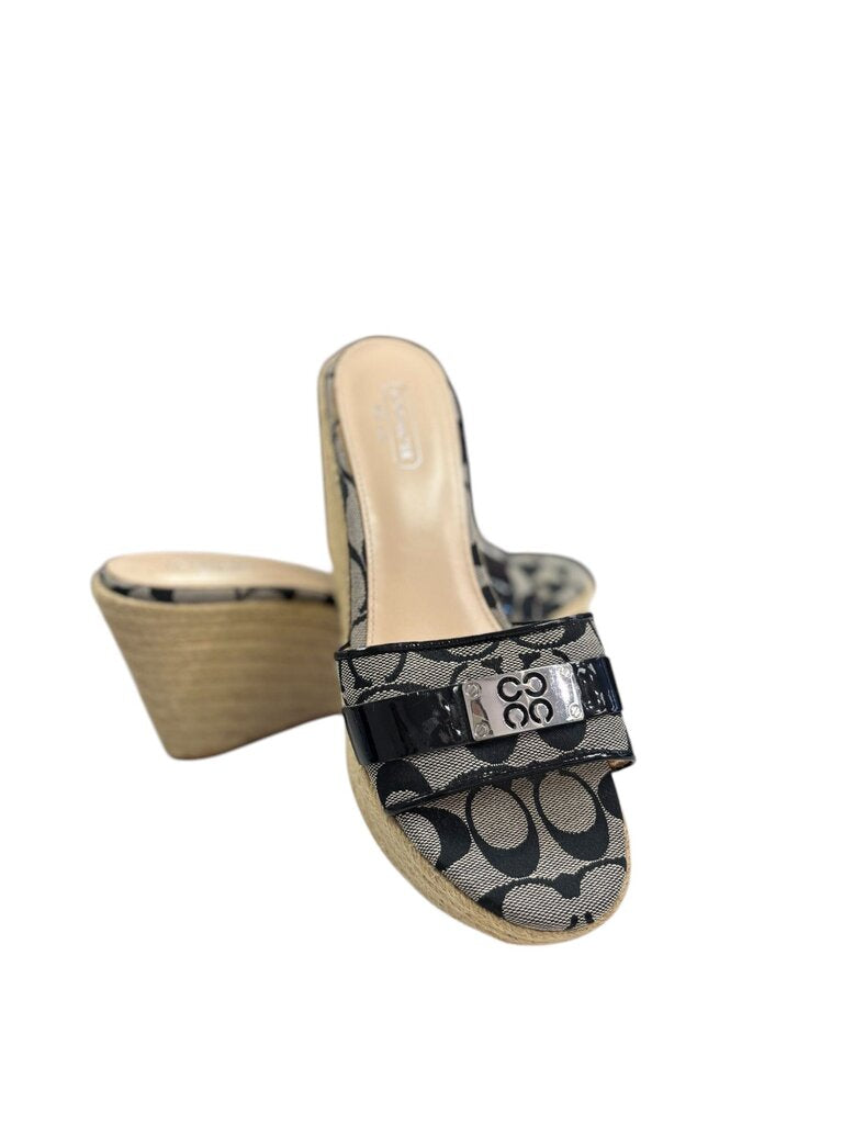 Coach Black Wedge (7.5)