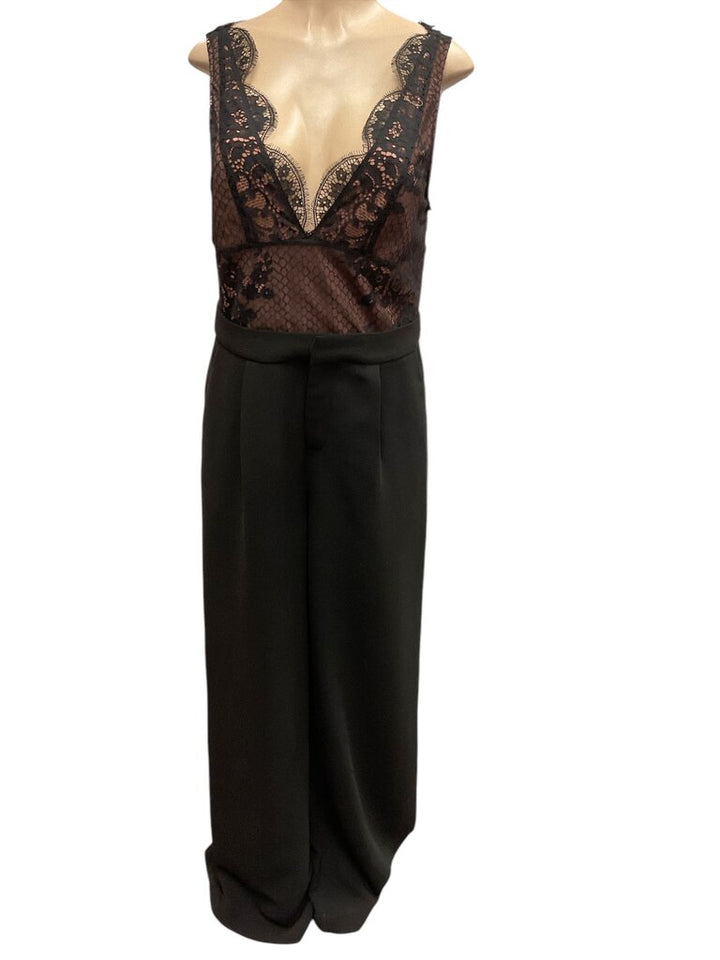Kendall + Kylie Black Jumpsuit (Large)