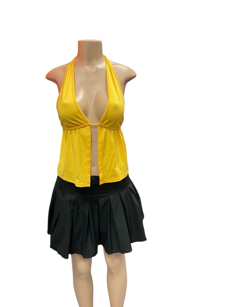 MOW open back yellow top