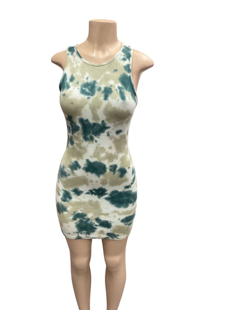 Forever 21 green tie dye Dress