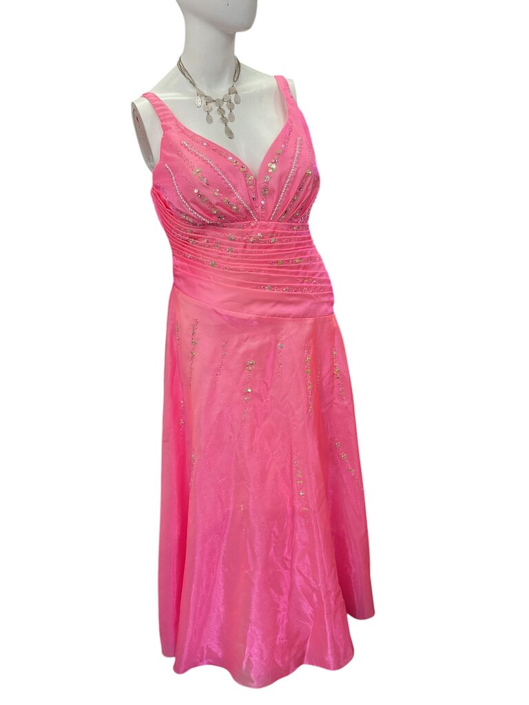 Sparkle (20) Pink Sequin Prom Dress