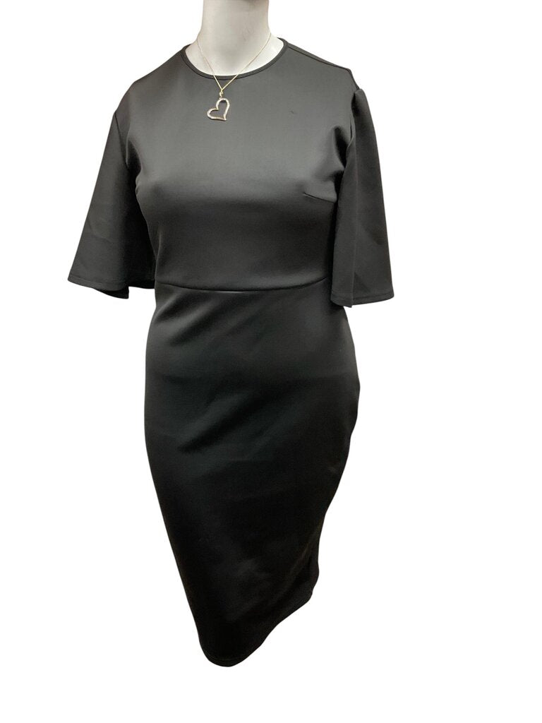 MOW (2XL) Black Fitted Dress **