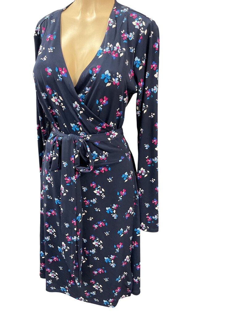 Banana (Large) Republic Blue Floral Dress Wrap
