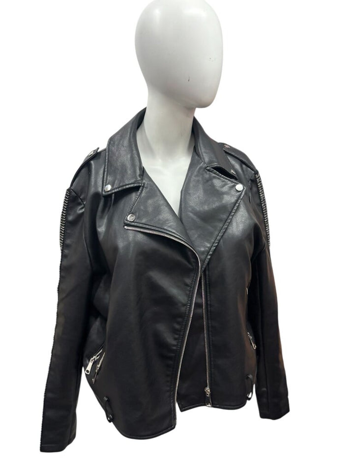 Azalea (2X) Wang Black Rhinestone Jacket