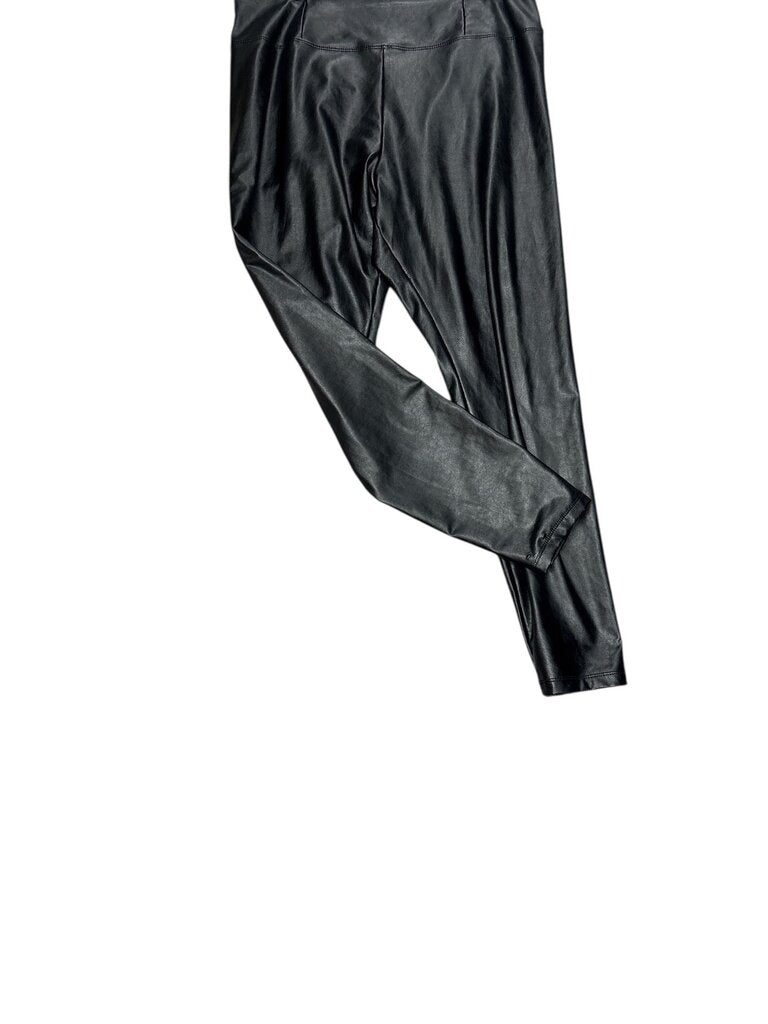 Fashionova (1X) Black Faux Leggings