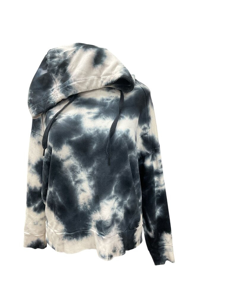 Zara (Med) Grey/White/Blue Hoodie