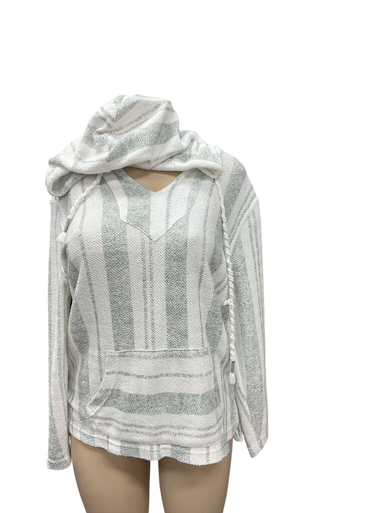 RonJohn (Med) Grey/White Waffle Hoodie