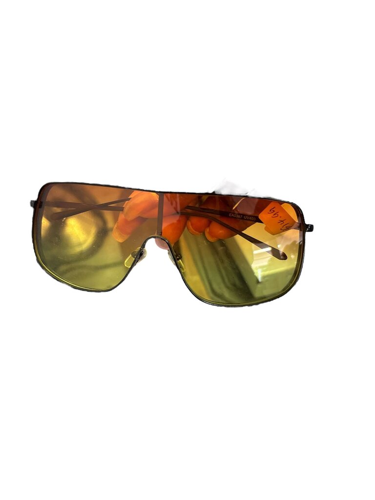 Orange Colored Big Shaped Glasses