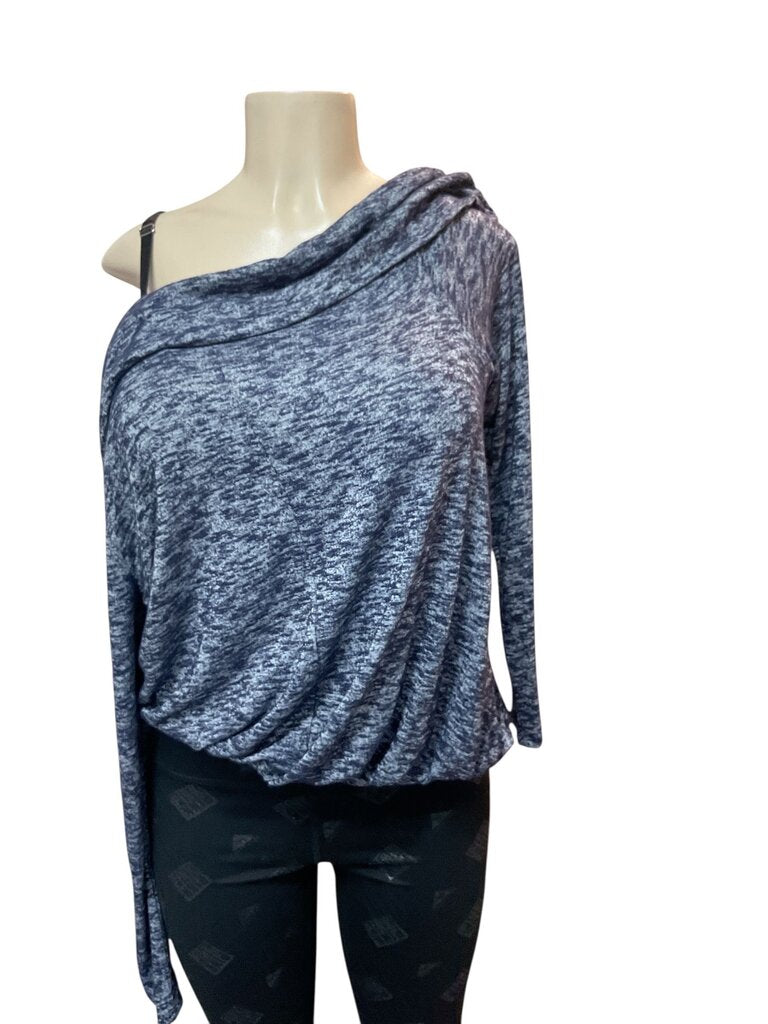 Lane Bryant Blue off the shoulder top