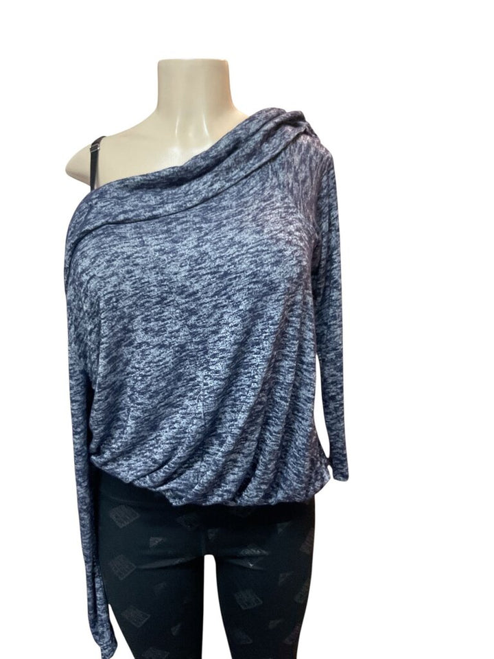 Lane Bryant Blue off the shoulder top