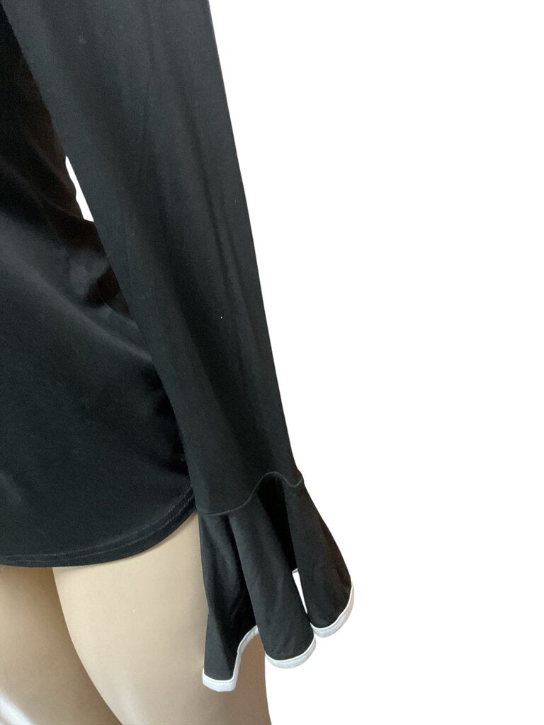 Black (Large) Turtleneck w/ Peplum Sleeve