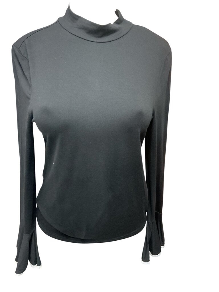 Black (Large) Turtleneck w/ Peplum Sleeve