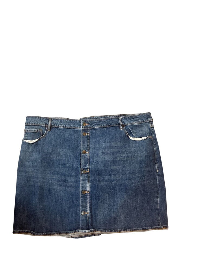 Old (26) Hi Rise Slits Denim Skirt