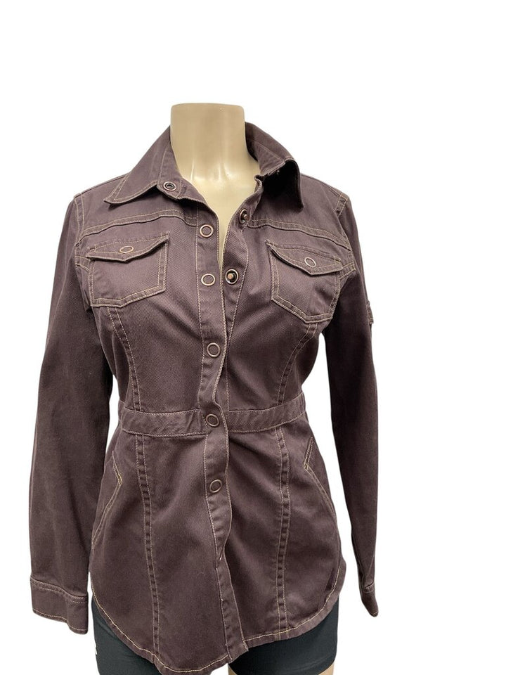 Cabi brown denim jacket