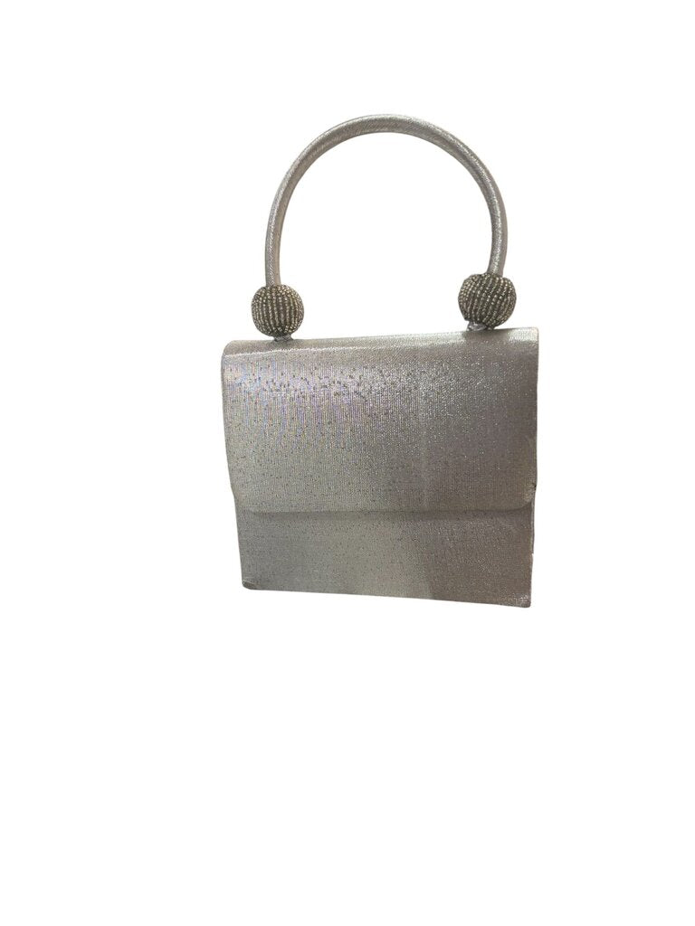 Silver Small clutch/crossbody Evening