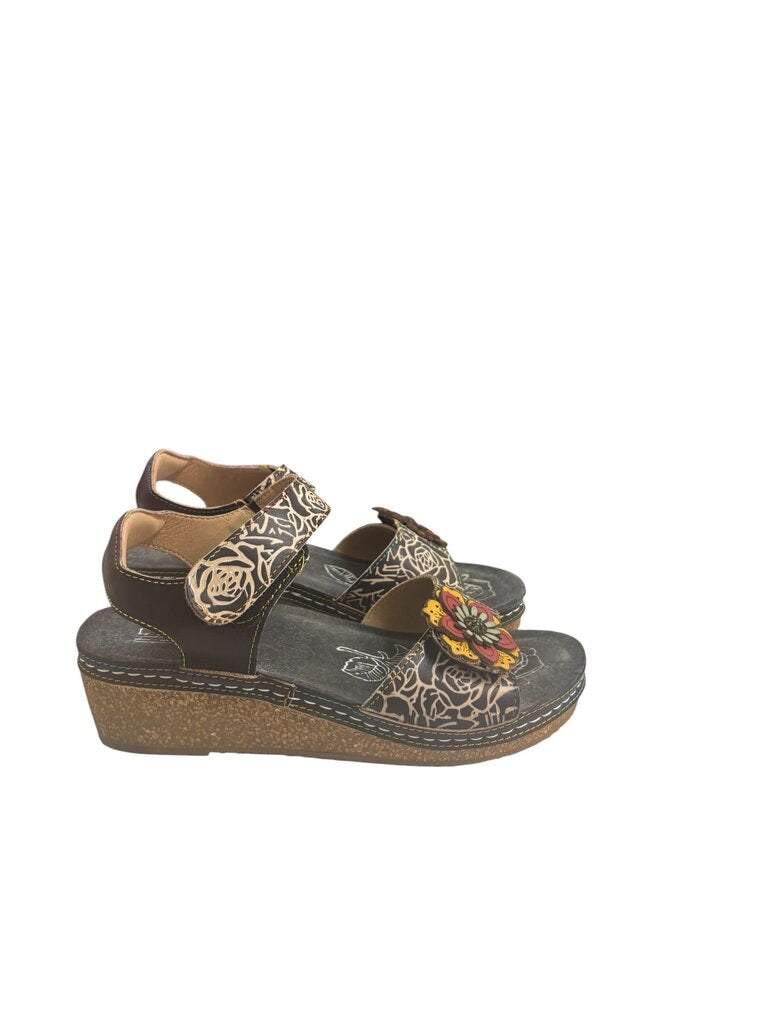 L'Artiste (38) Brown Wedge Shoes