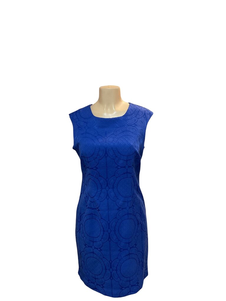R & K (8) Blue Sleeveless Dress Sheath