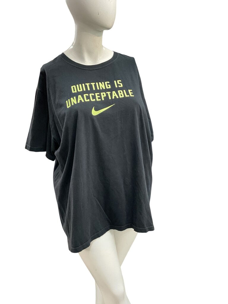Quitting is Unacceptable (3X) Black Nike Tee