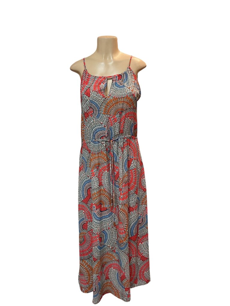 Veronica (Med) Orange Sleeveless Dress