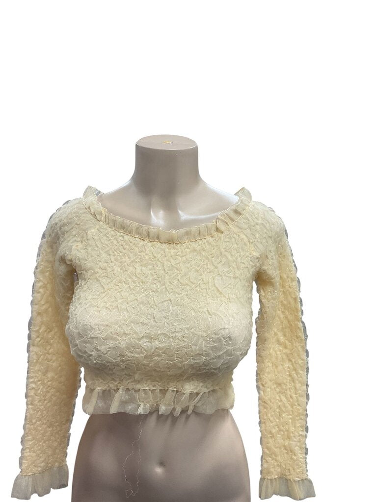 Zara (Small) Yellow LS Blouse