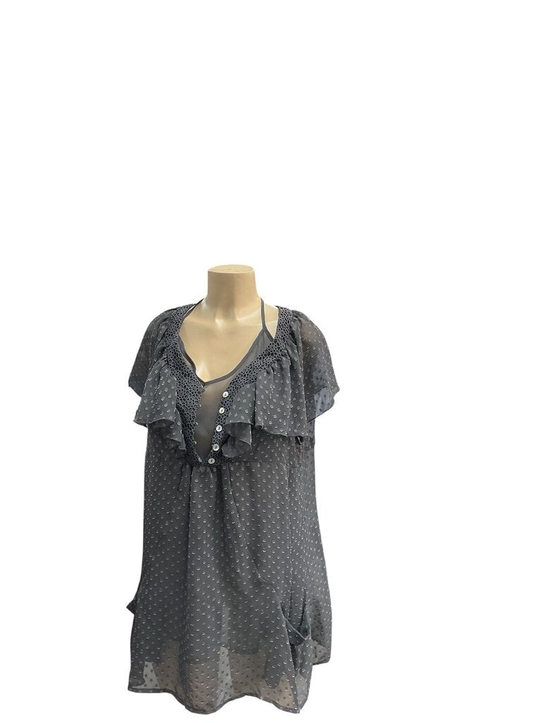 Daniel Rainn (XL) Grey Two Piece Blouse