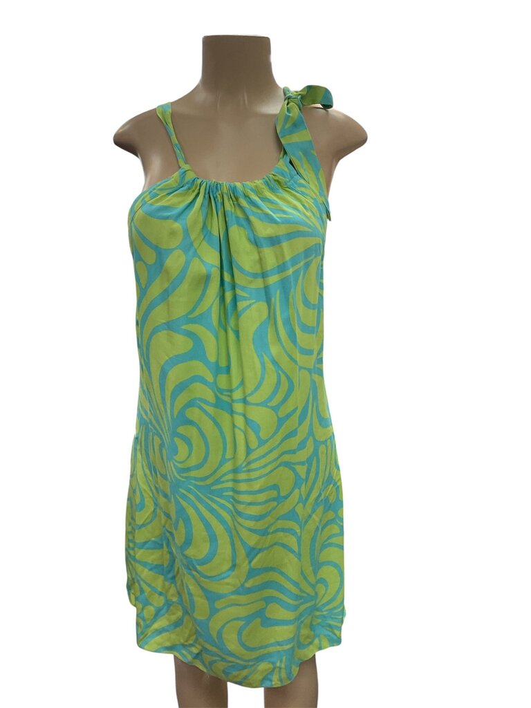 Escapada (Med) Green and Teal Sleeveless Dress