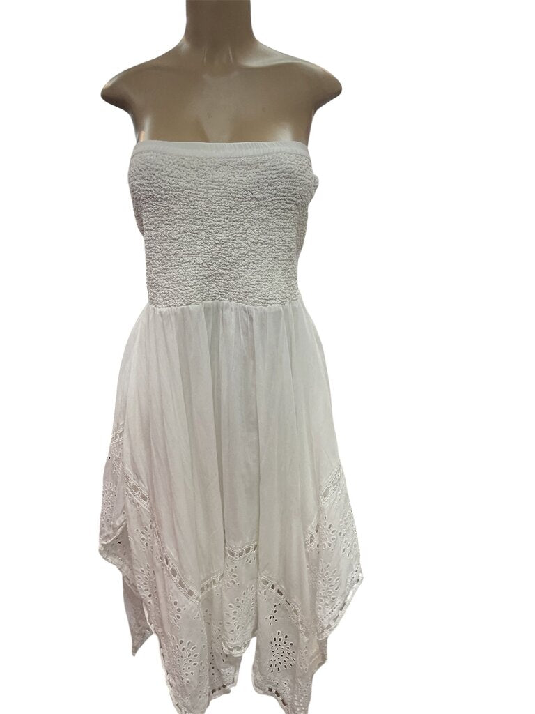 Michael Kors (Large) White Tube Dress Midi Memories On Wayberry Consignment Michael Kors (Large) White Tube Dress Midi Memories On Wayberry Consignment