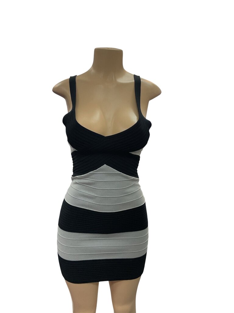 Romeo and Juliet (Med) Black and Grey Fitted Dress