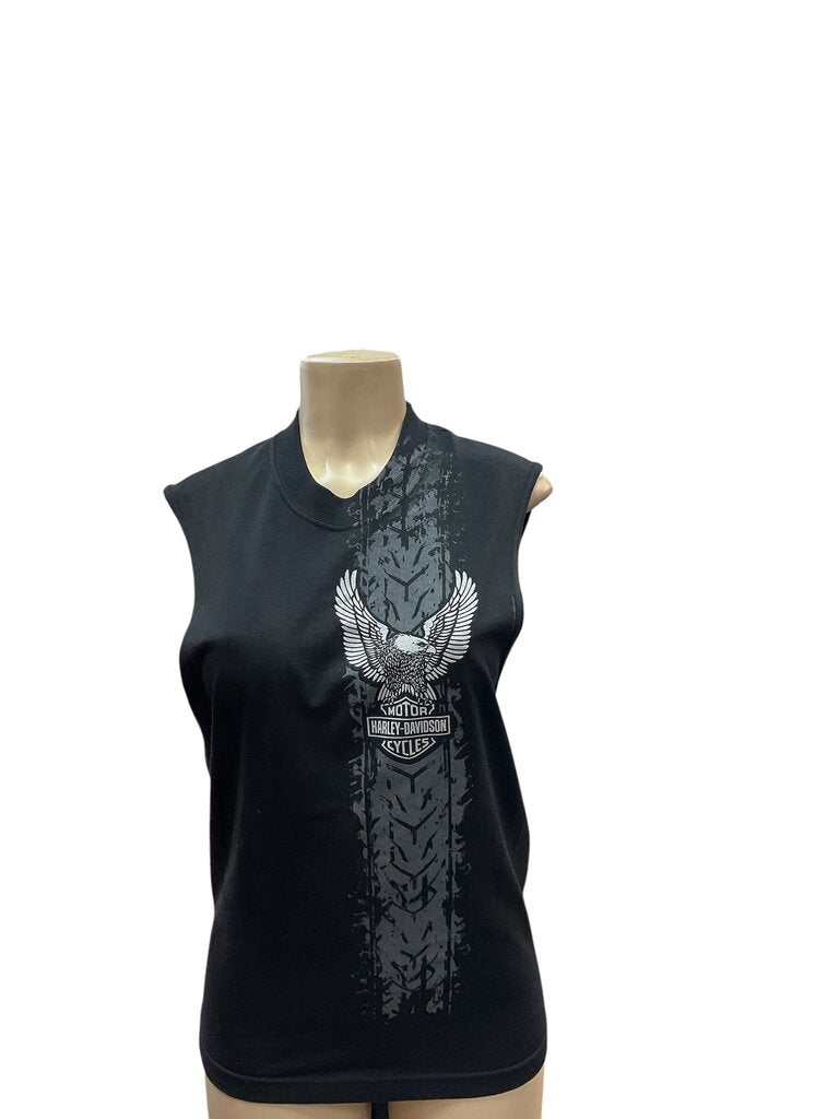 Harley Davidson (Med) Black Sleeveless Tee