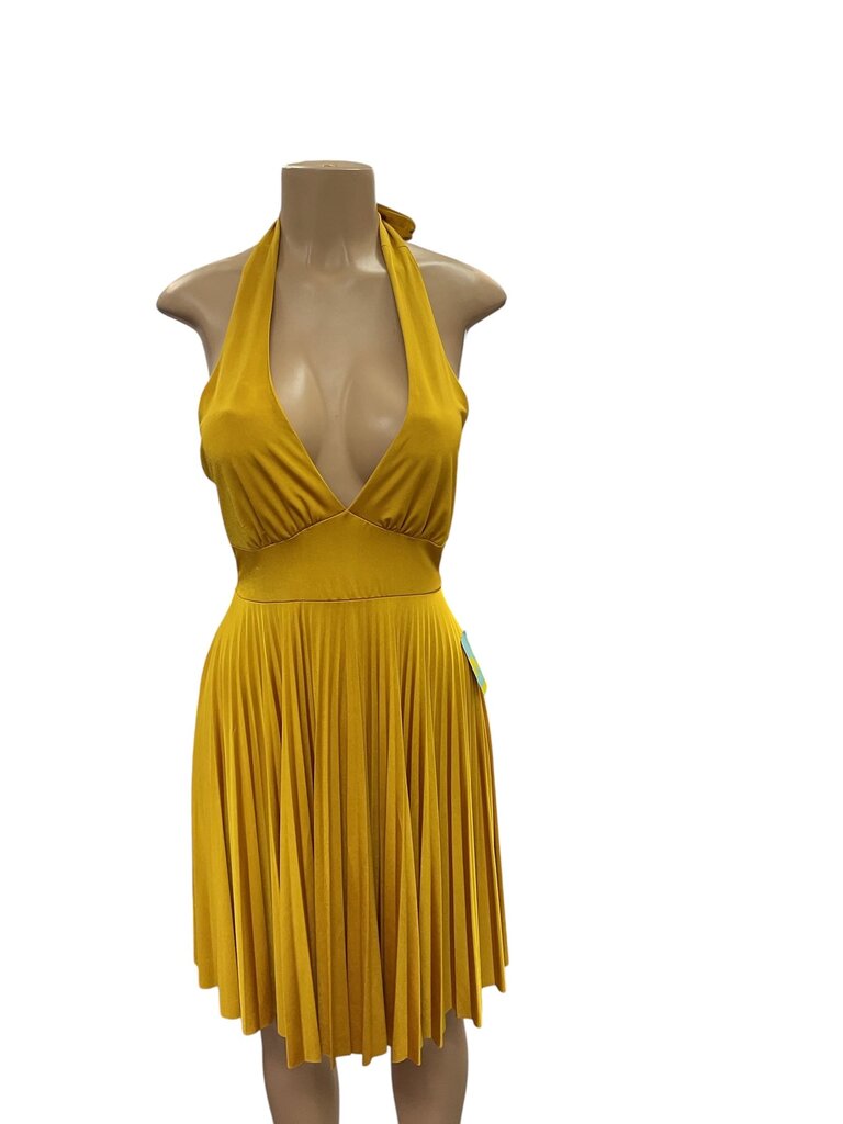 Forever 21 (Med) Yellow Halter Dress
