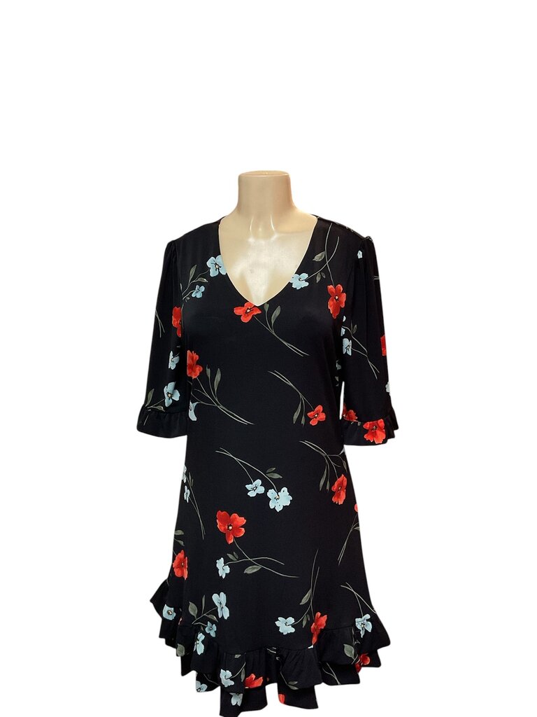 CECE black floral dress