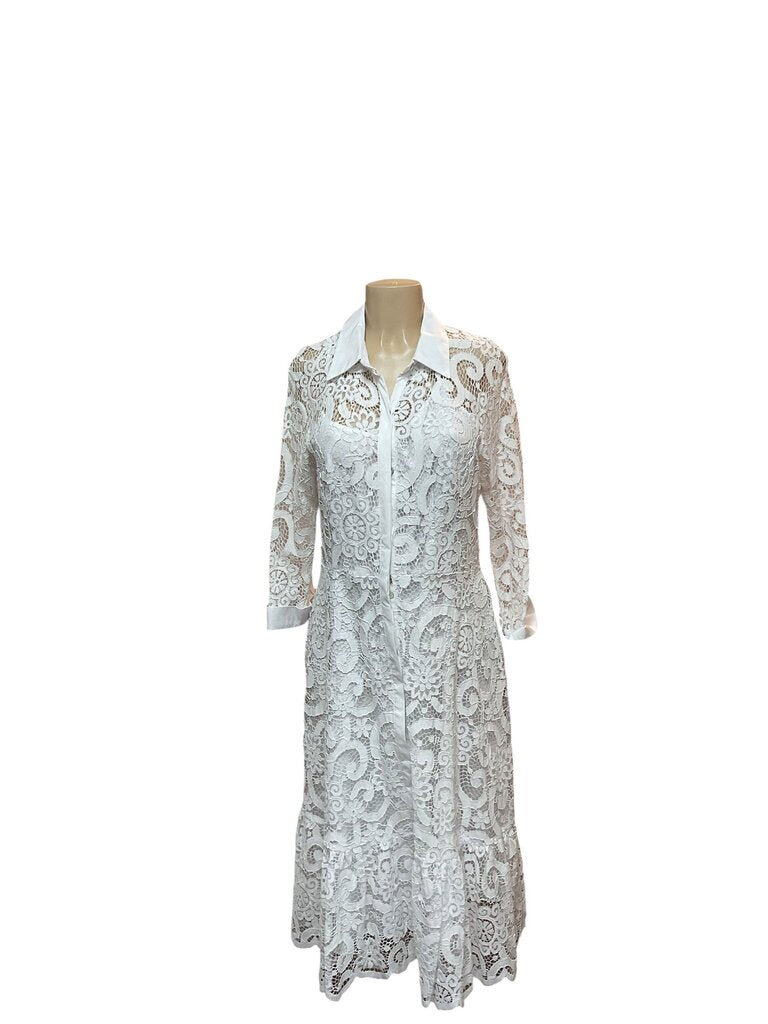 Nanette white lace dress