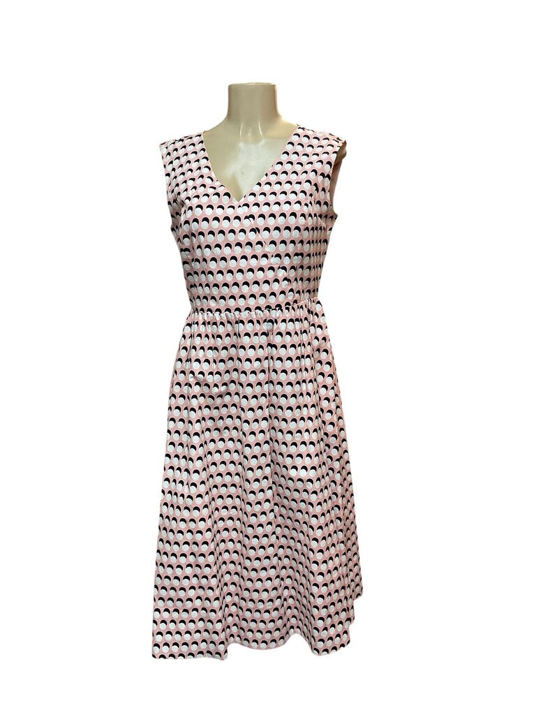 1901 pink polka dot dress