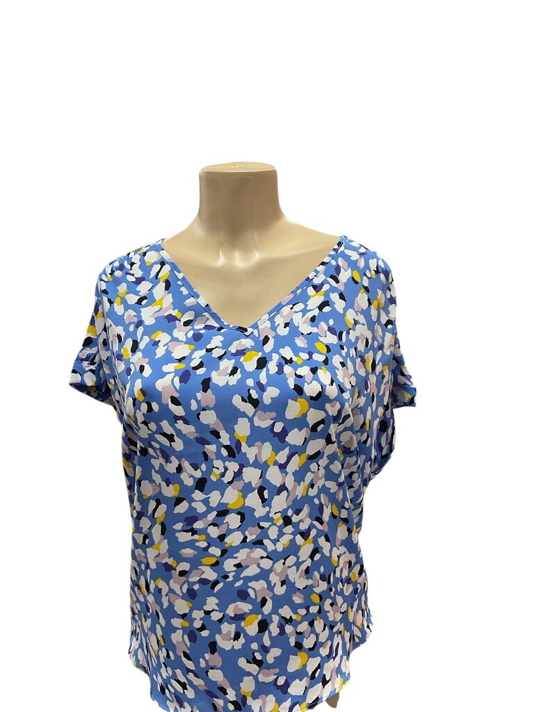 Loft (Med) Blue Floral S/S Blouse