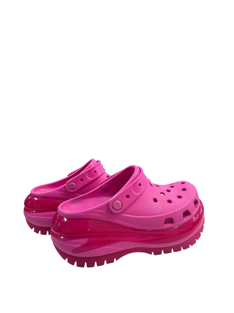 Crocs (7) Pink Platform Shoes