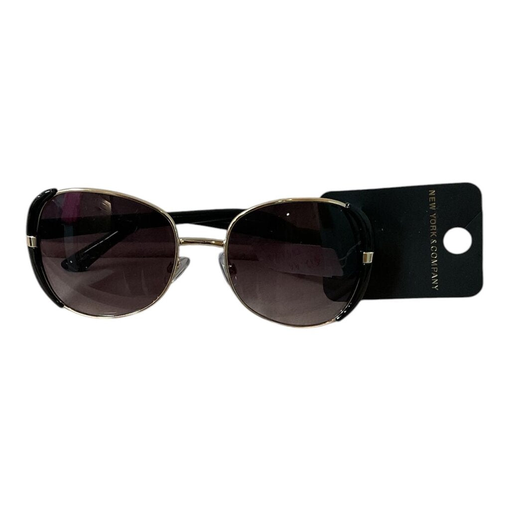 NY and Co Black Glasses w/ Gold Indentation
