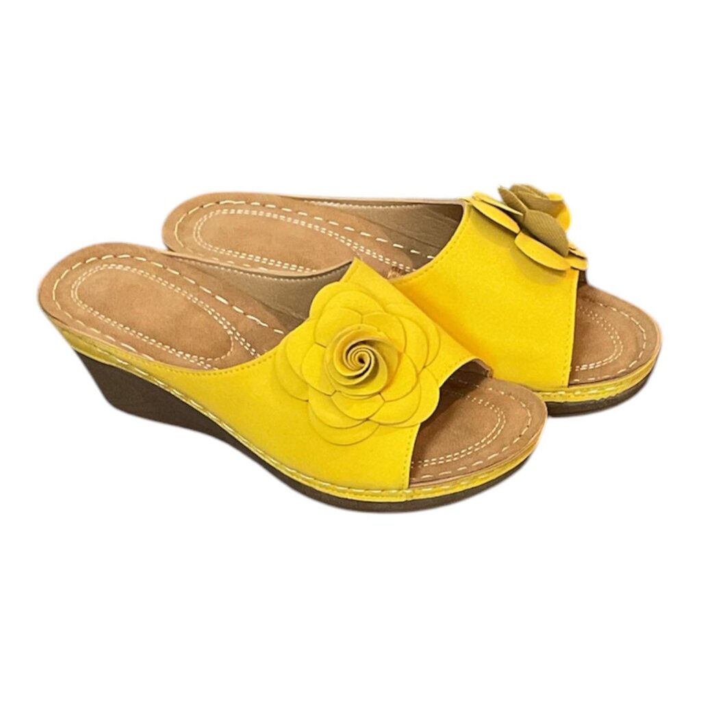 Yellow Wedge (8) Sandal
