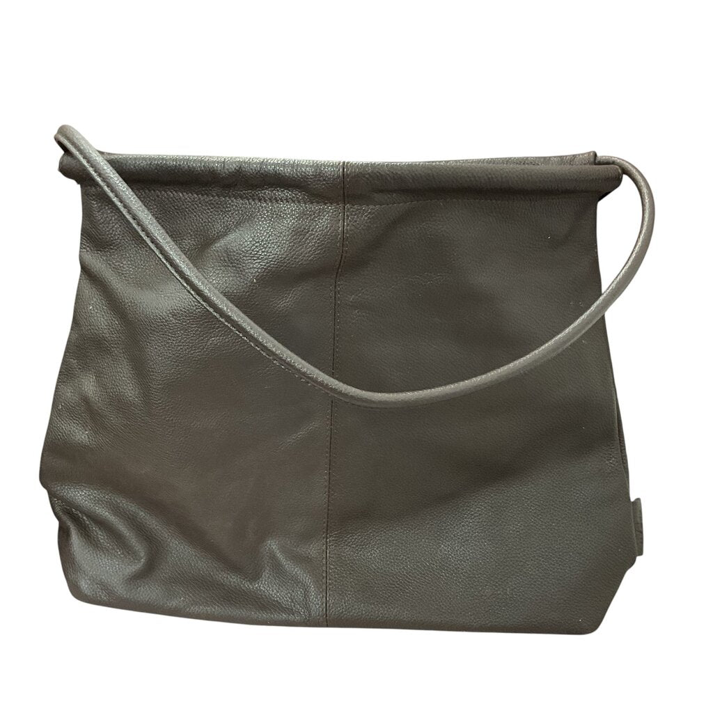 The Sak Brown Leather Bag w/Silver Pendant