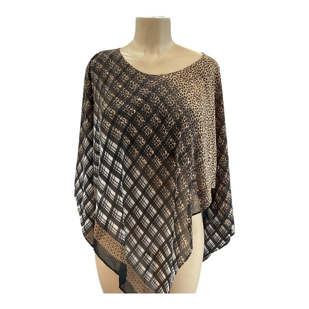 IN Studio (PXL) Cheetah Print S/S Blouse