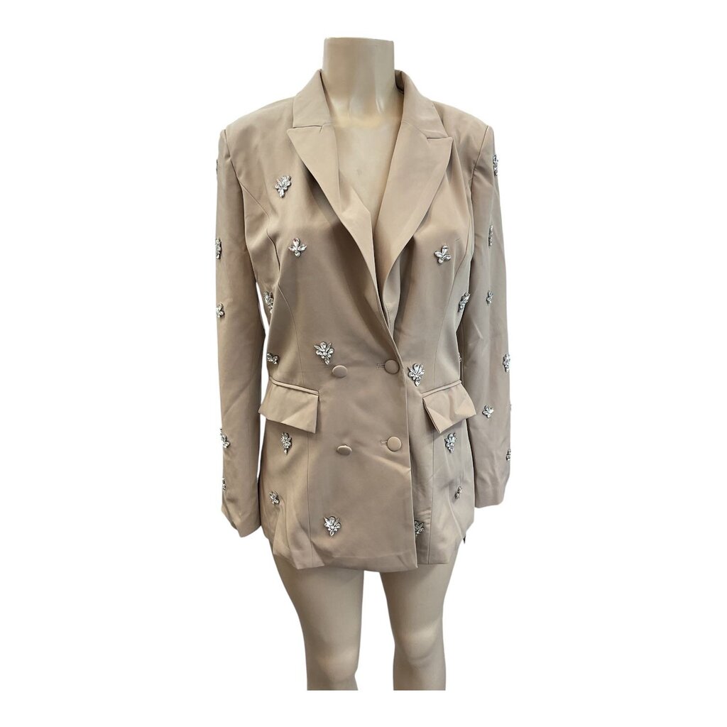 Anewsta (Large) Tan Blazer w/ silver pendants