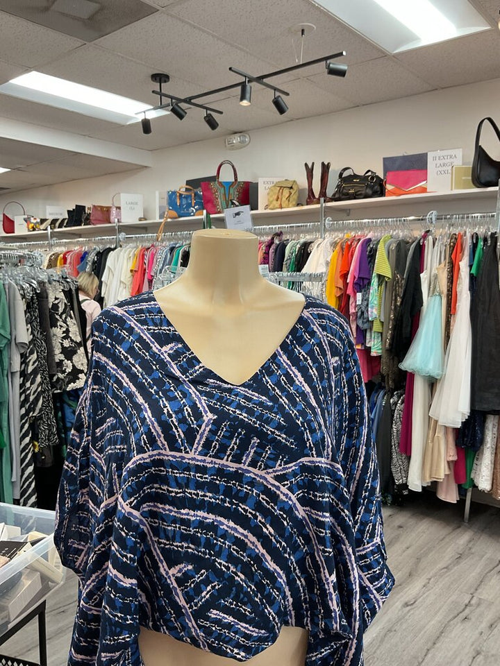 La Mer Luxe (Small) Blue and Pink Blouse