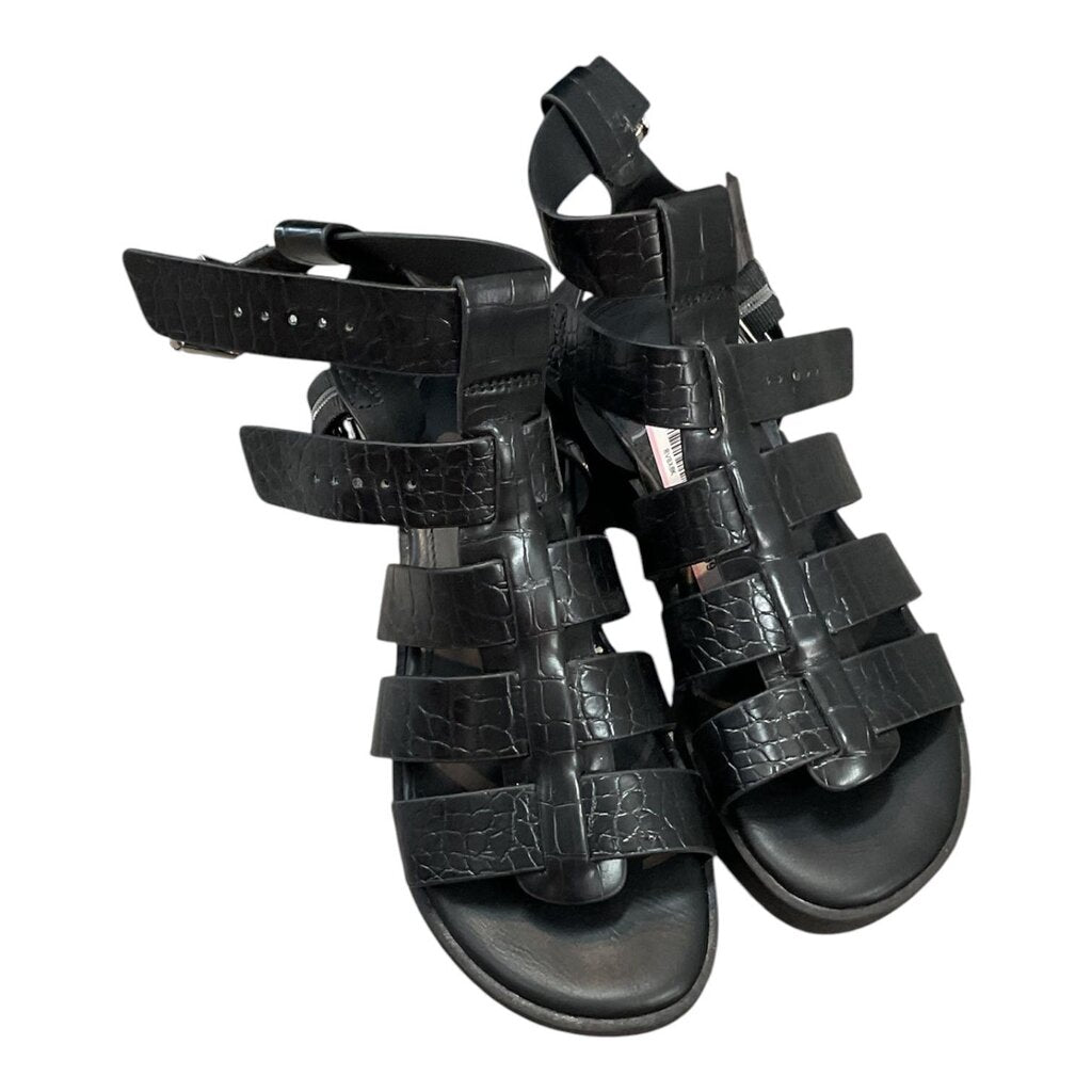 Aldo (4.5) Black Wedge Sandals
