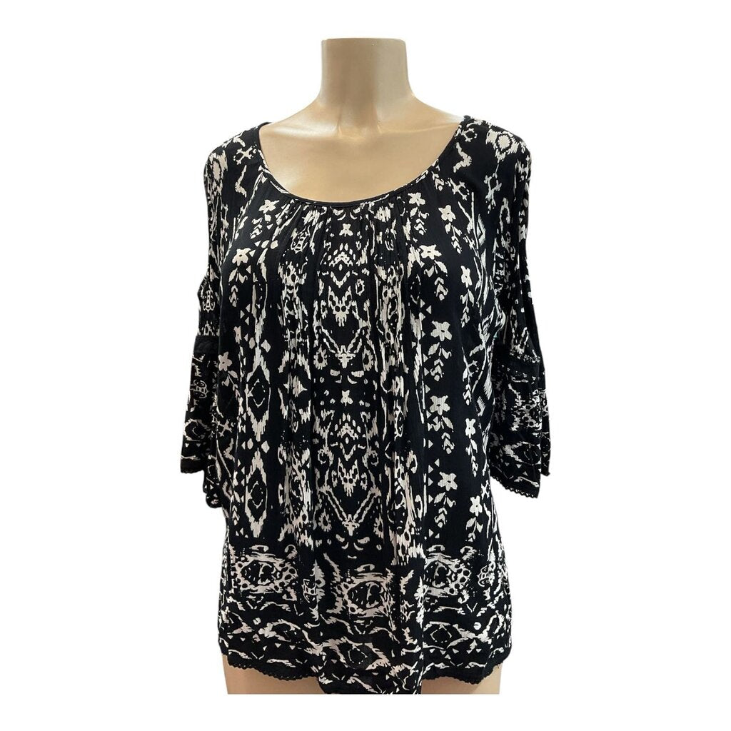 Bila (Small) Black Peasant Top