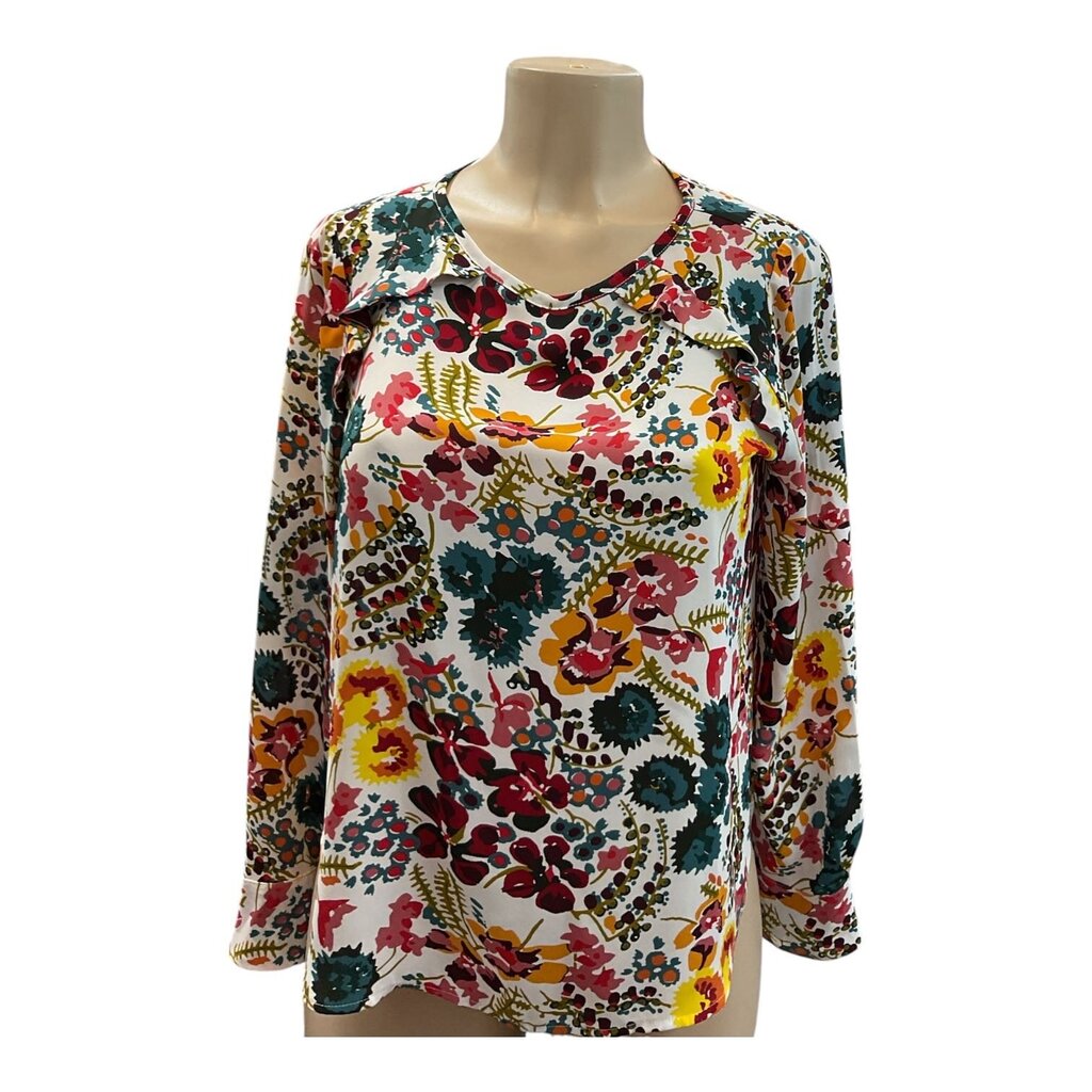 Loft Petites (SP) Multi Printed L/S Blouse