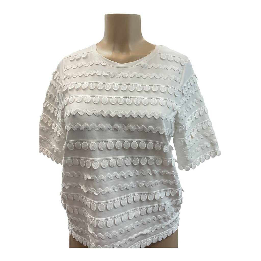 Chicos (0) White Ruffled s/s Blouse
