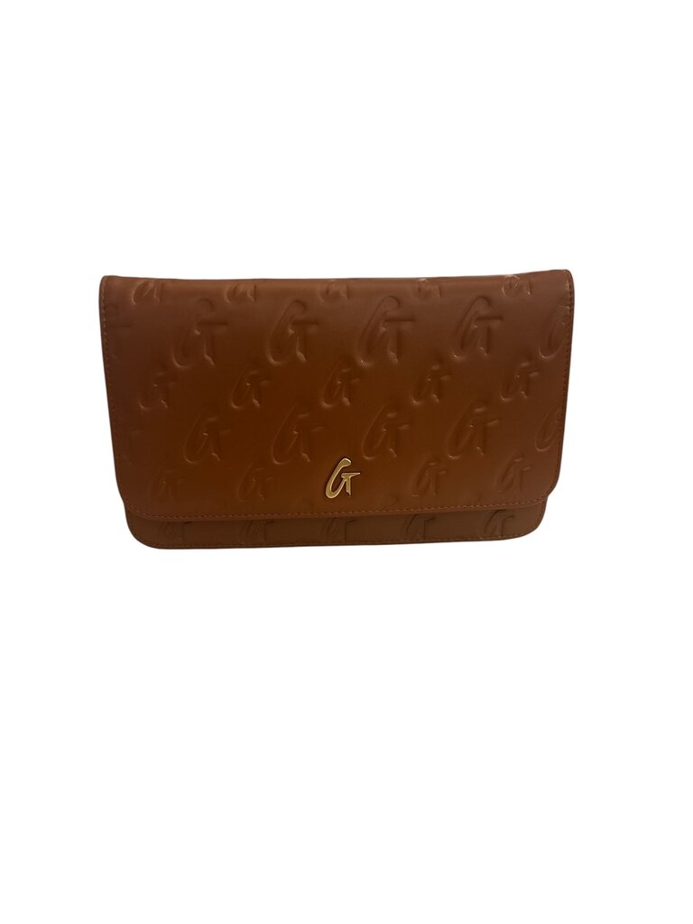 Glam A Holics Brown Monogram Wallet on Chain