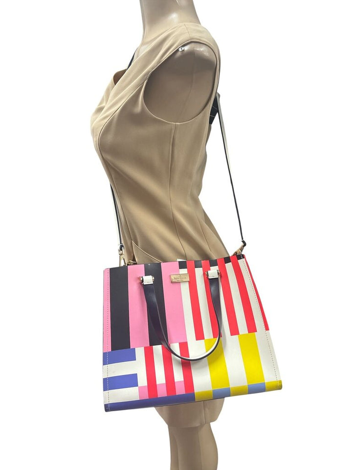 Kate Spade Arbour Hill Flagstripe Satchel