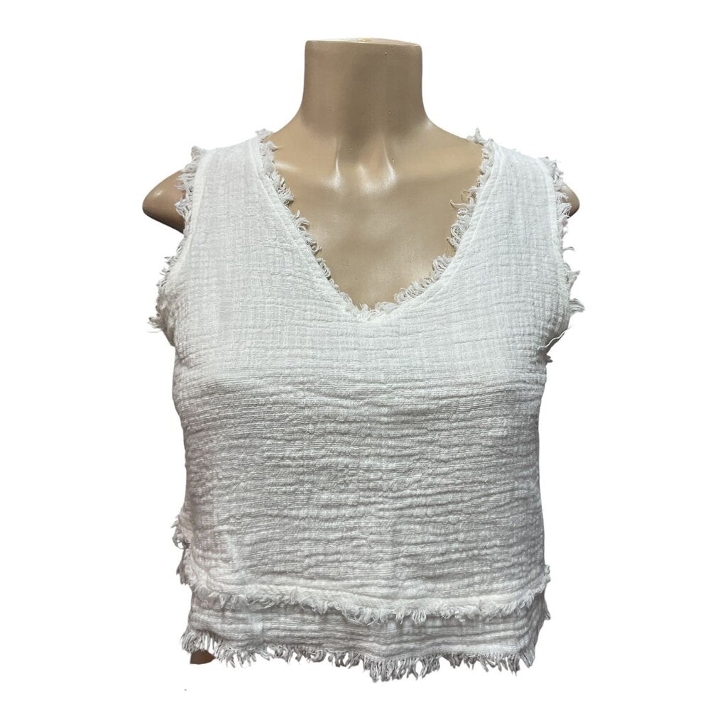 New in white tank blouse